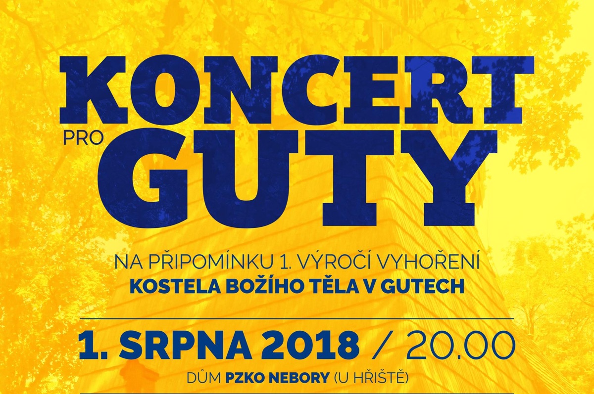 Koncert v Gutech – 1.8. 2018