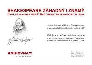 Shakespeare záhadný i známý - 25.3. 2020