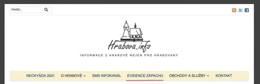 Odkaz na formulář pro evidenci zápachu