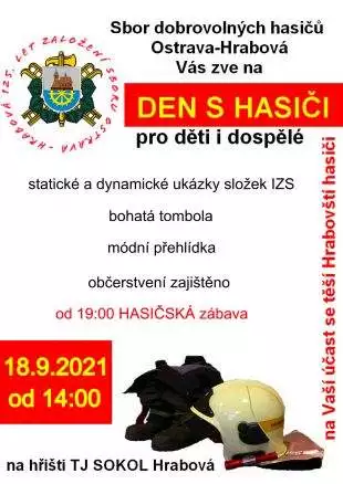 Pozvánka na Den s hasiči - 18.9. 2021