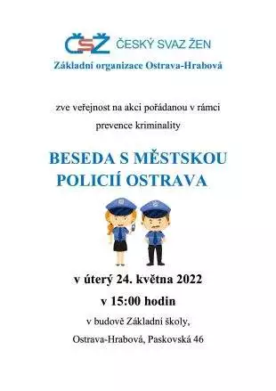 Hrabová: Beseda s Městskou policií Ostrava - 24.5. 2022