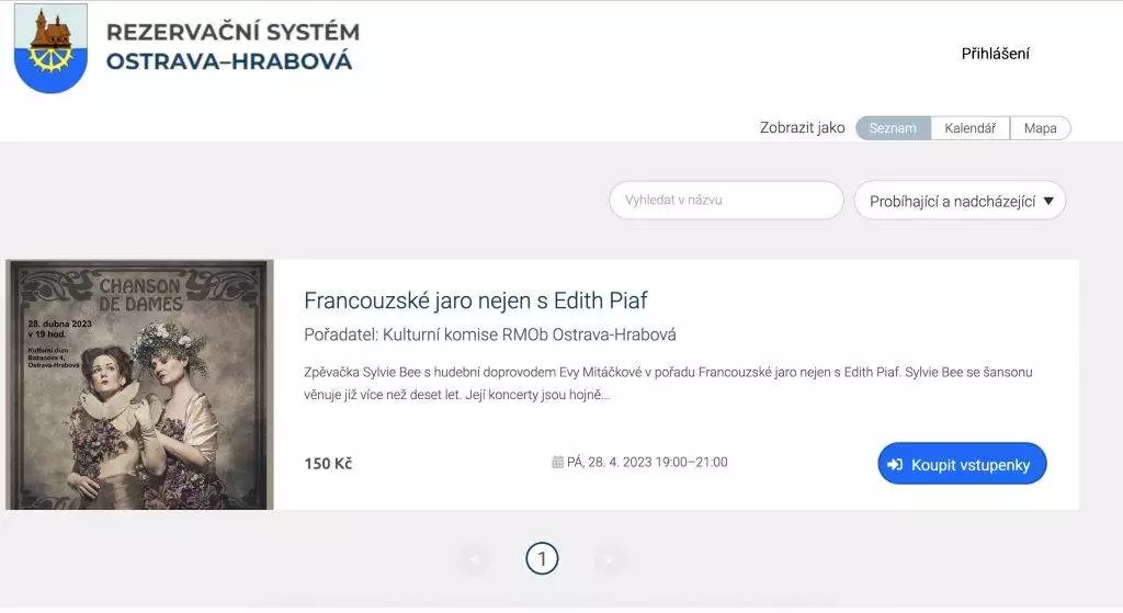 Online rezervační a platební systém