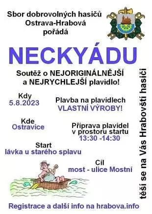 Neckyáda v Hrabové již tuto sobotu 5.8. 2023