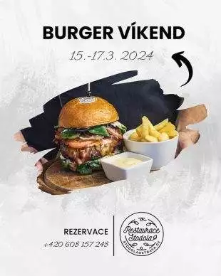 Restaurace Stodola: Burger víkend (15.-17.3. 2024)