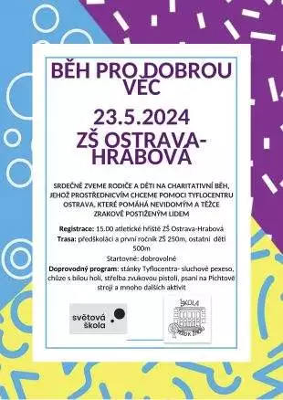 ZŠ Ostrava-Hrabová: Běh pro dobrou věc – 23.5. 2024