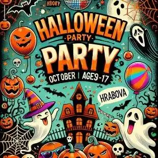 Hrabová: Halloween Party pro mládež v kulturním domě – 16.11. 2024