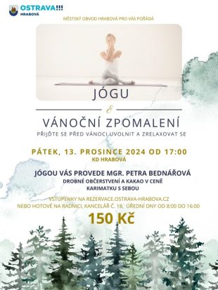 Hrabová: Jóga a vánoční zpomalení – 13.12. 2024